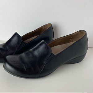 Dansko Black Leather Loafers